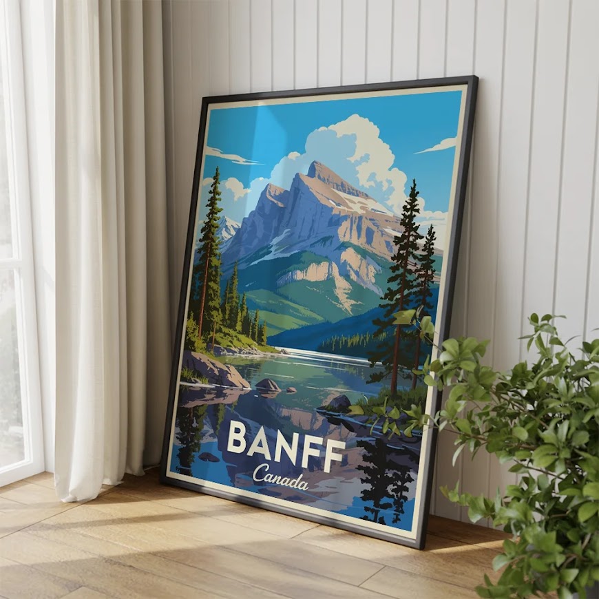 Måla efter siffror - Banff, Kanada