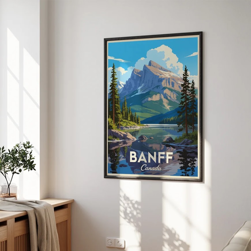 Måla efter siffror - Banff, Kanada
