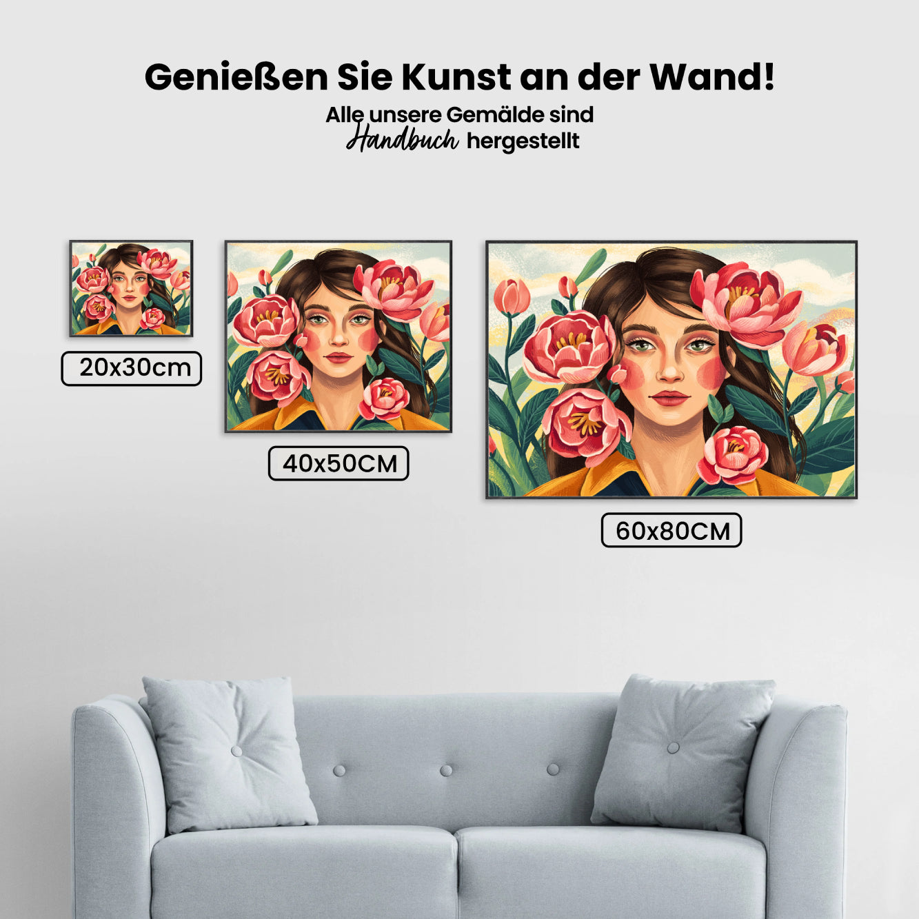 Måla efter siffror - Blommande skönhet