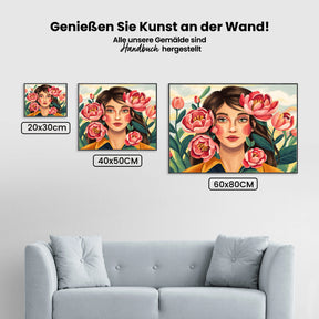 Måla efter siffror - Blommande skönhet