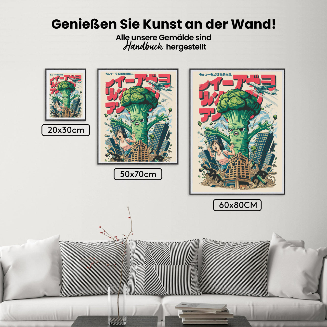 Måla efter siffror - Broccozilla