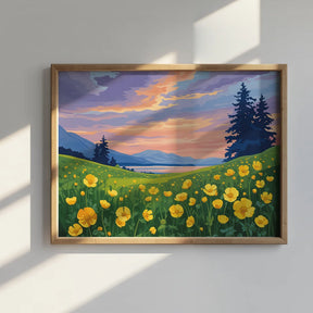 Måla efter siffror - Smörblommaviskning