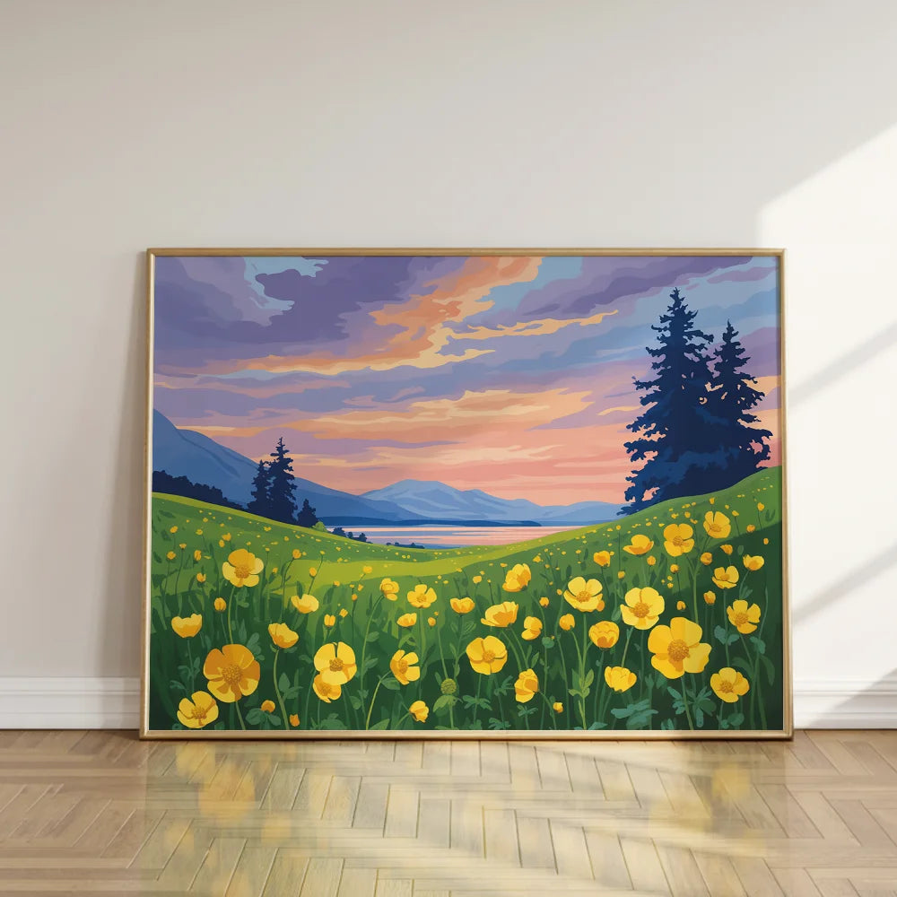 Måla efter siffror - Smörblommaviskning