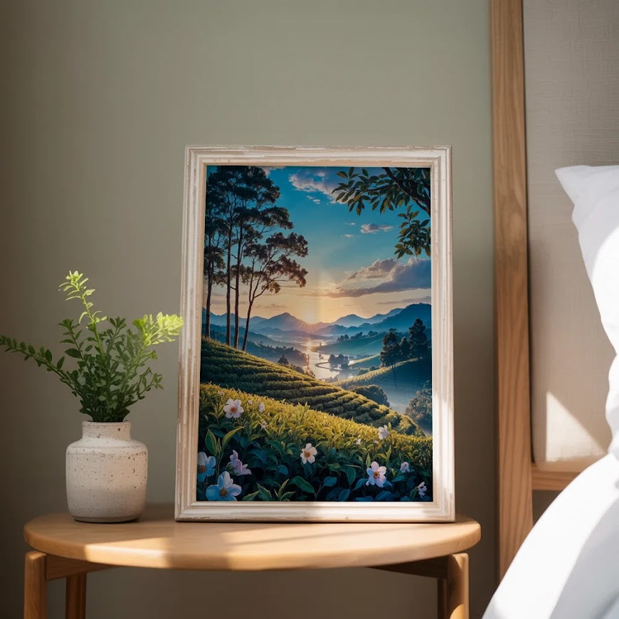 Måla efter siffror - Skymning över Tea Hills