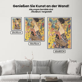 Malen nach Zahlen - Dame mit Fächer
