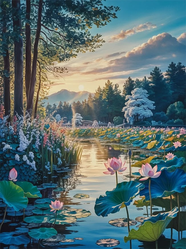 Malen nach Zahlen &#8211; Das Erwachen des Lotus-Teichs (2)
