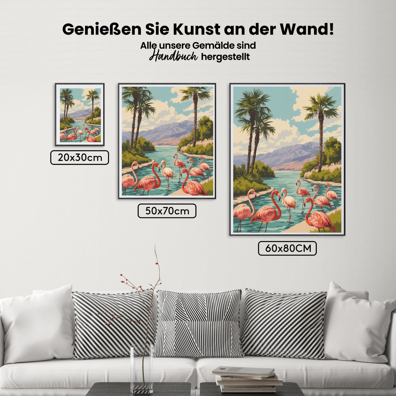 Måla efter siffror - Flamingo Fiesta