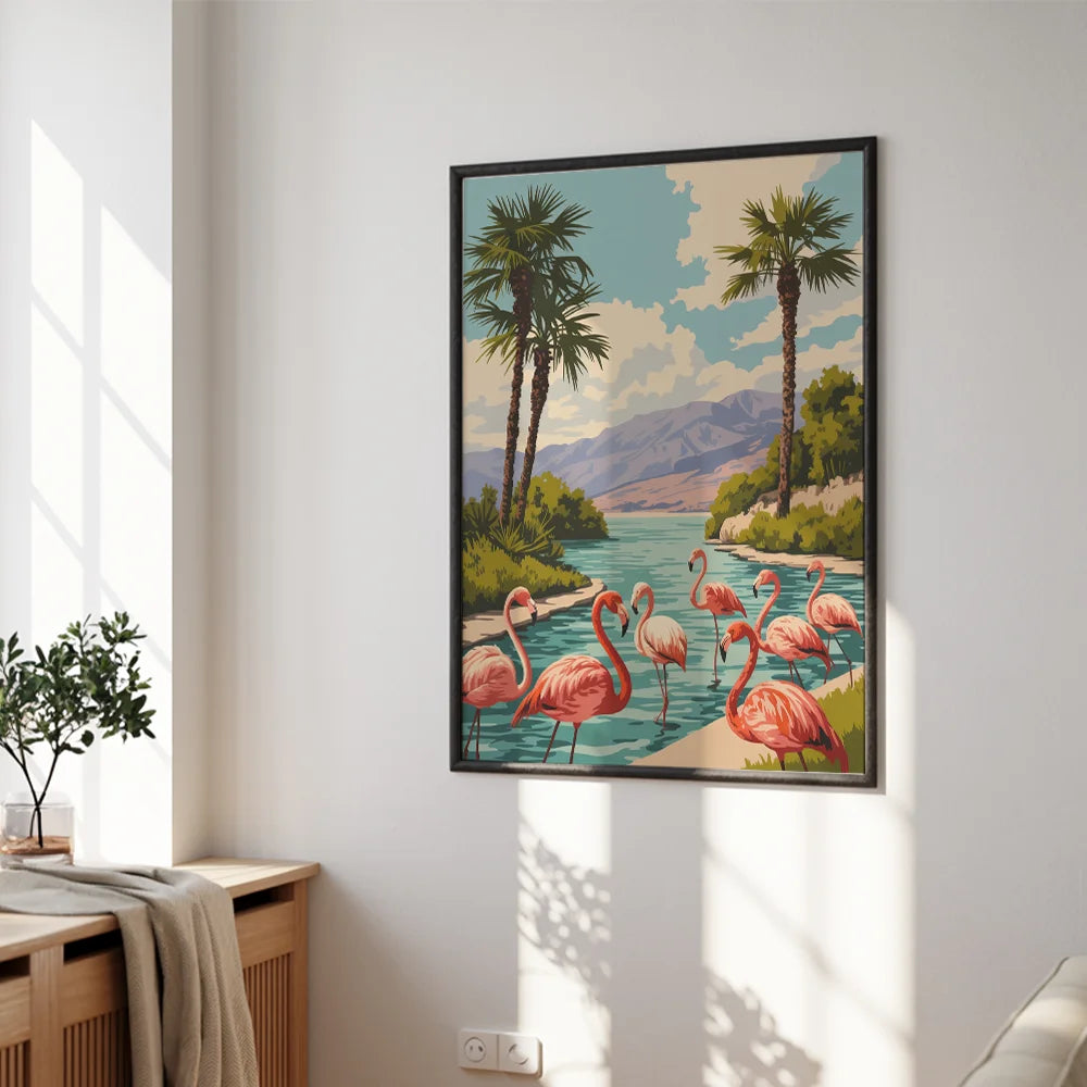 Måla efter siffror - Flamingo Fiesta