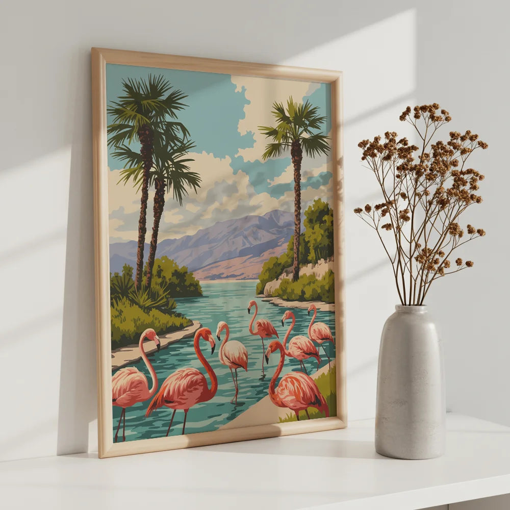 Måla efter siffror - Flamingo Fiesta