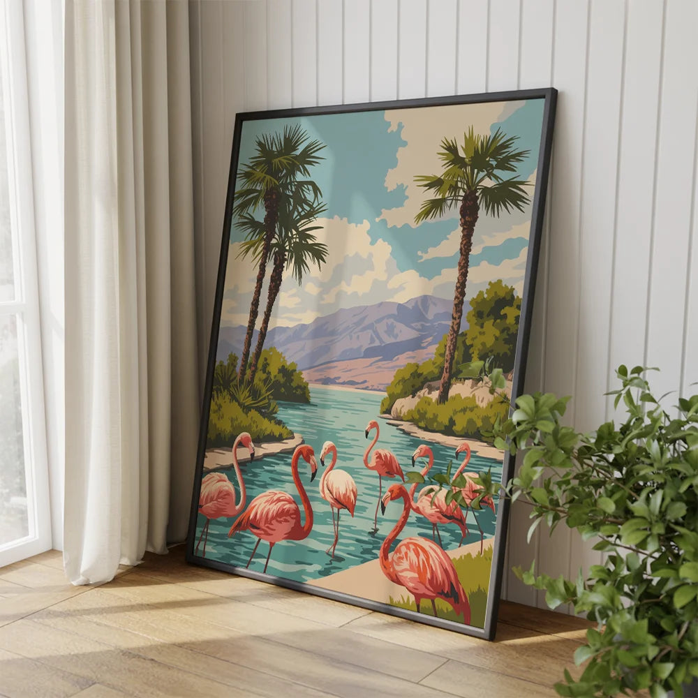 Måla efter siffror - Flamingo Fiesta