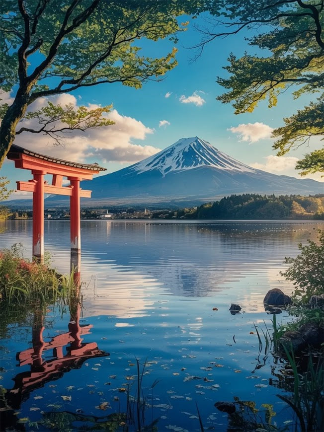 Malen nach Zahlen &#8211; Flüstern des Berges Fuji (2)