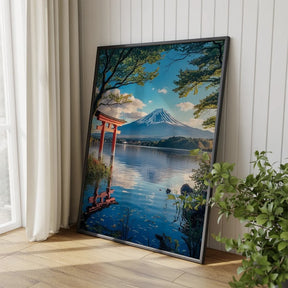 Måla efter siffror - Viskning av berget Fuji