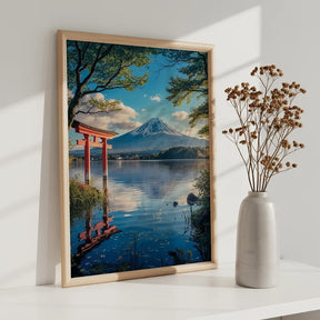 Måla efter siffror - Viskning av berget Fuji