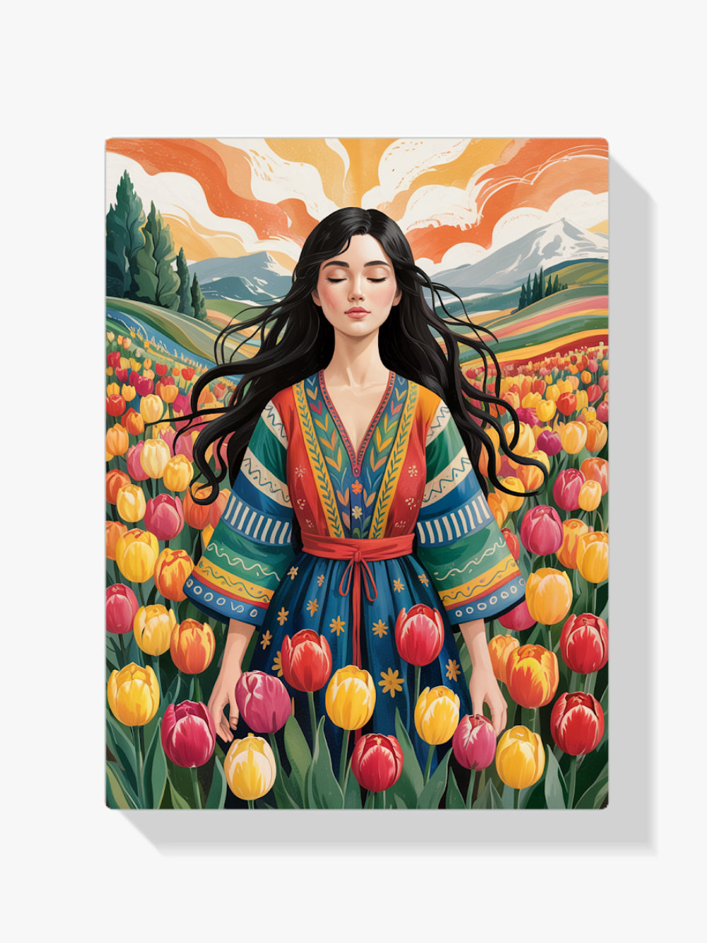 Malen nach Zahlen &#8211; Frau in Blüte