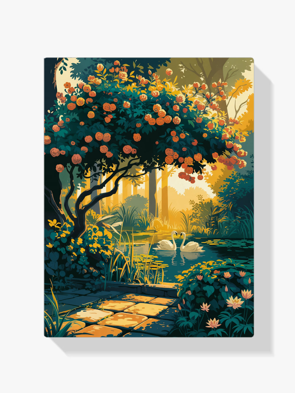 Malen nach Zahlen &#8211; Goldene Stunde Garten