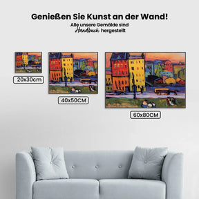 Malen nach Zahlen - Häuser in München