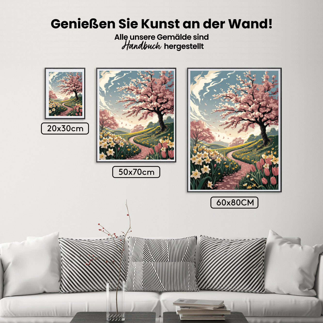 Måla efter siffror - Körsbärsblomsstig