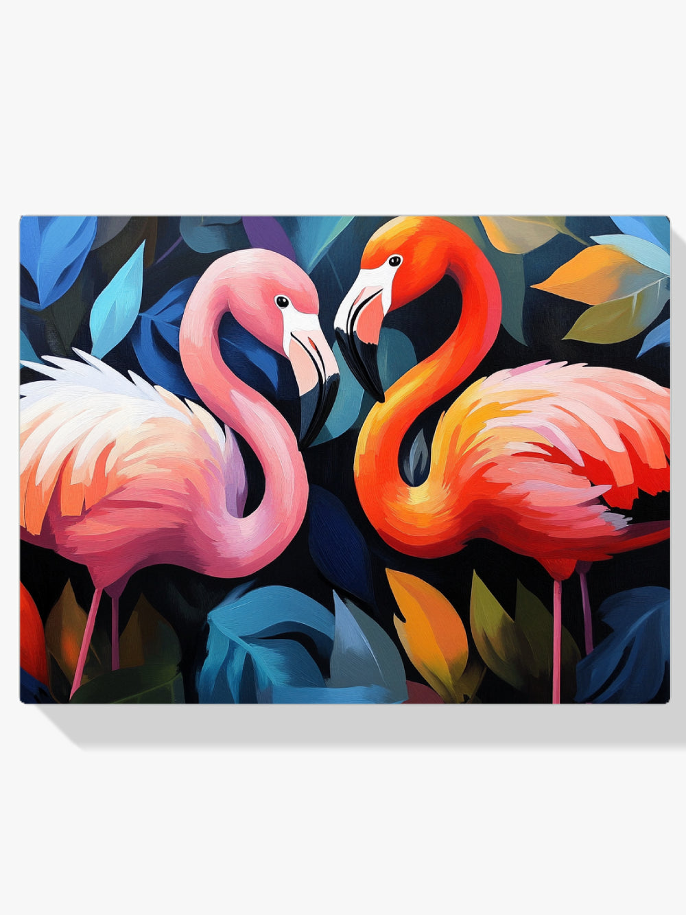 Malen nach Zahlen &#8211; Liebendes Flamingo-Paar-1