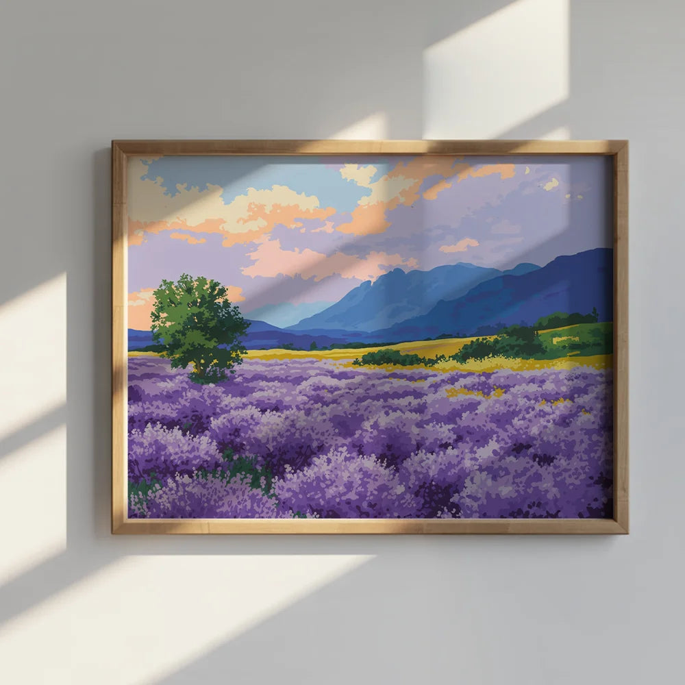 Malen nach Zahlen &#8211; Majestät der Berge, Lavendelfarben-4