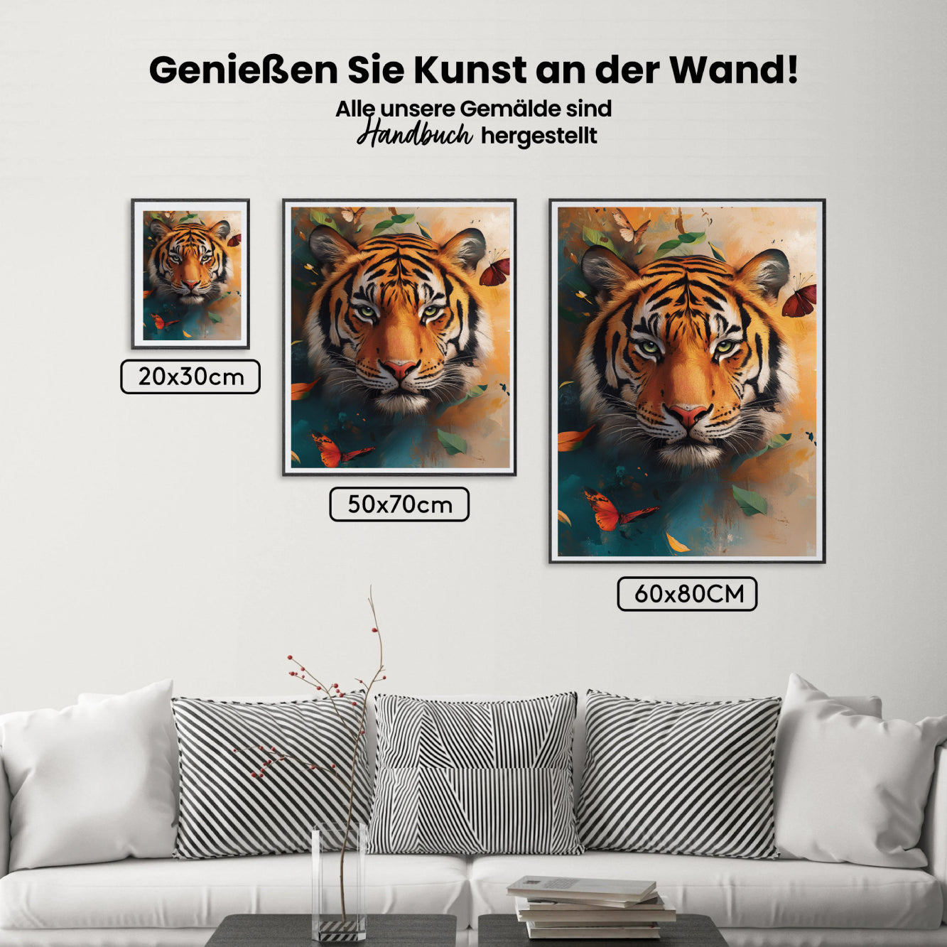 Måla efter siffror - Majestätisk tiger