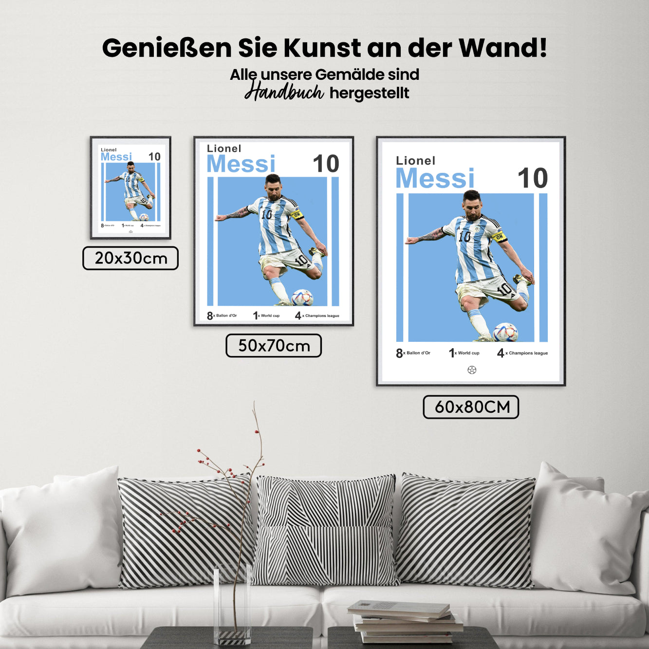 Måla efter siffror - Messi