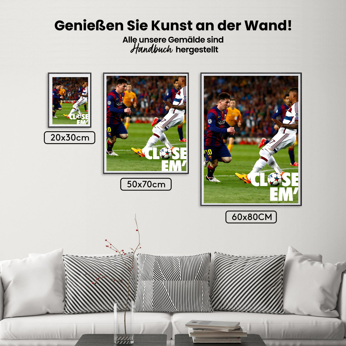 Måla efter siffror - Messi