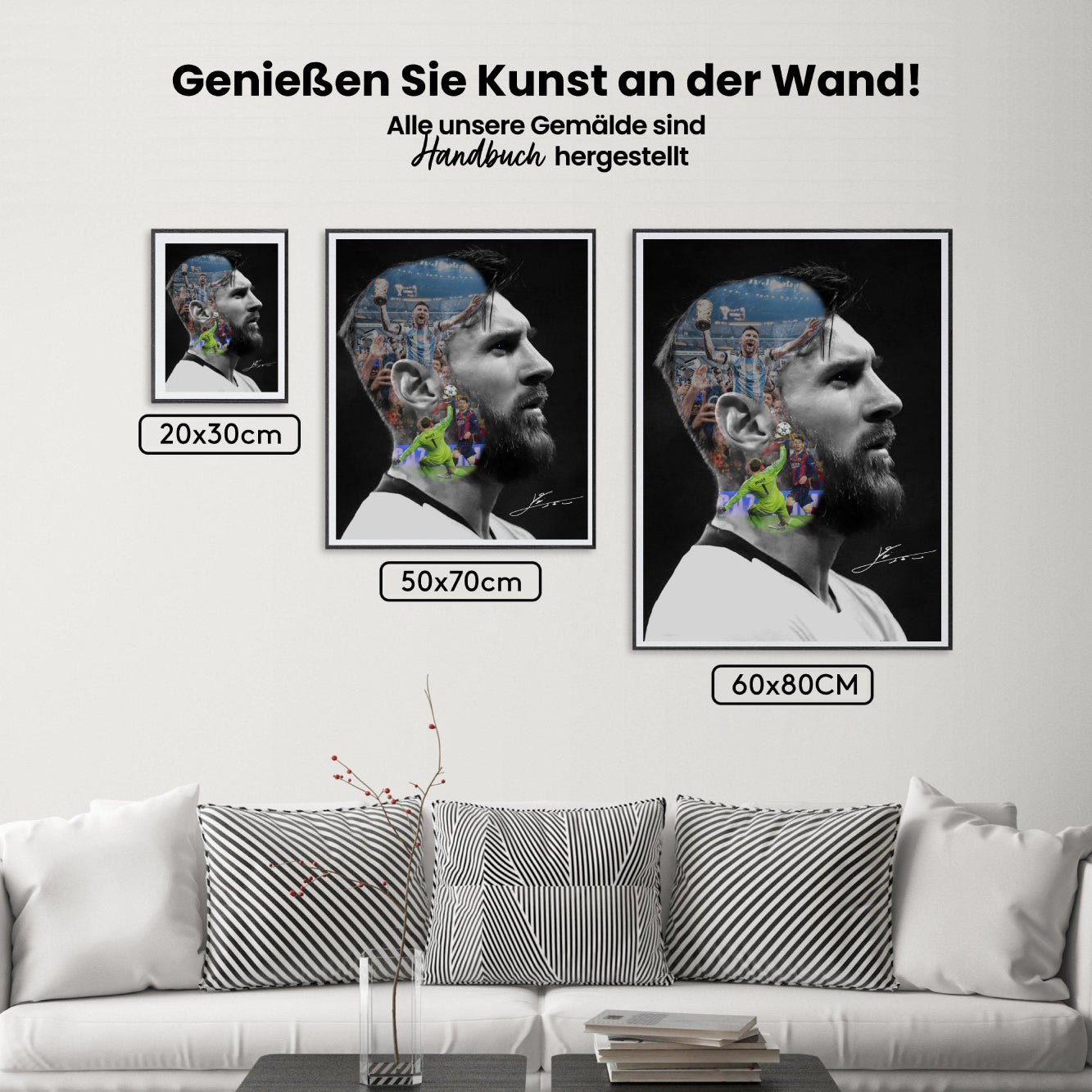 Måla efter siffror - Messi