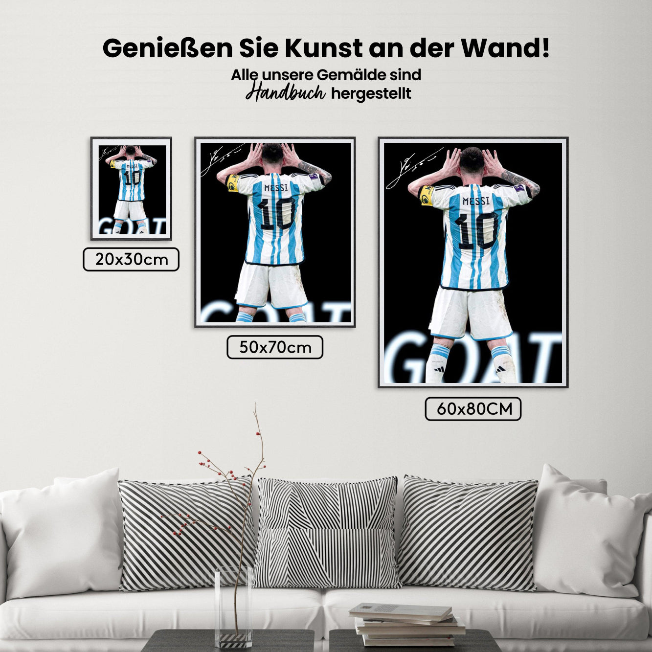 Måla efter siffror - Messi