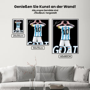 Måla efter siffror - Messi