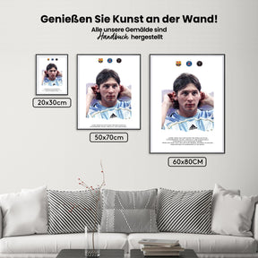 Måla efter siffror - Messi