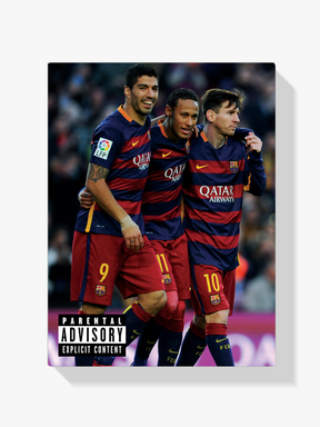 Måla efter siffror - Messi, Suarez och Neymar