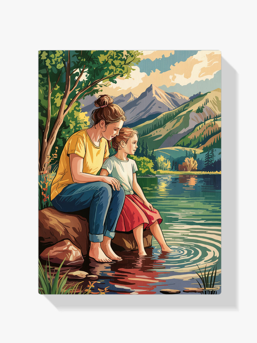 Malen nach Zahlen &#8211; Moment am See