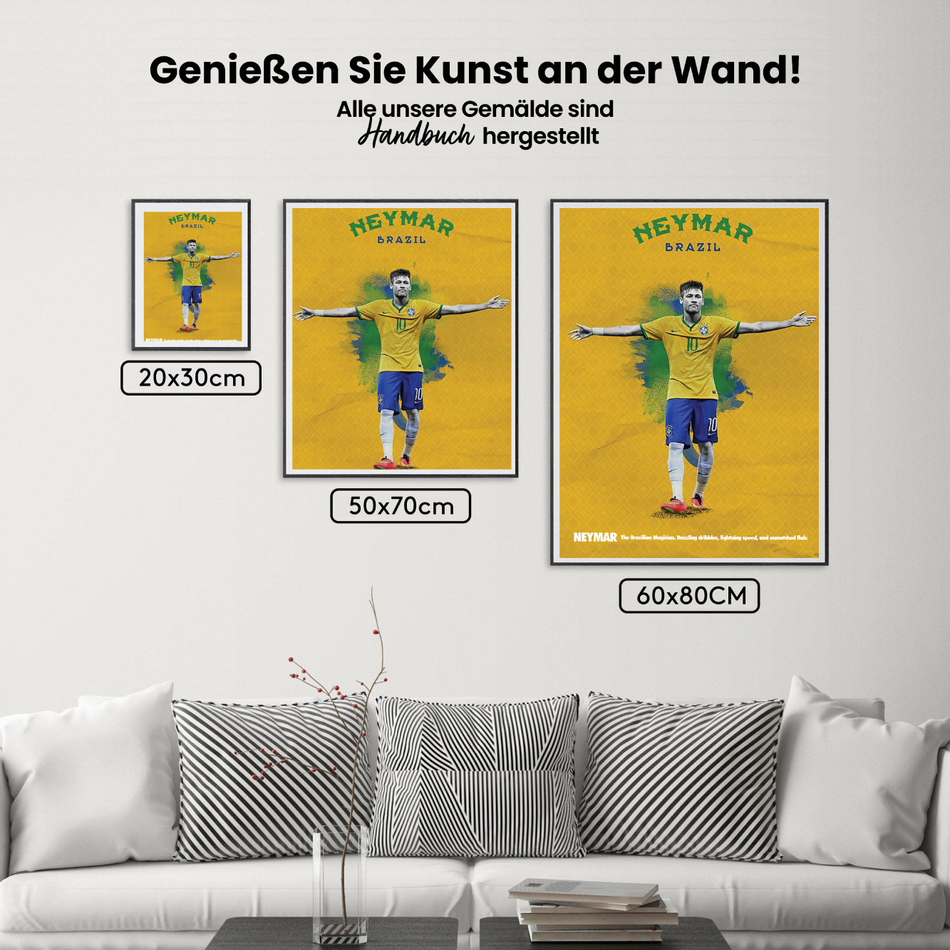 Måla efter siffror - Neymar