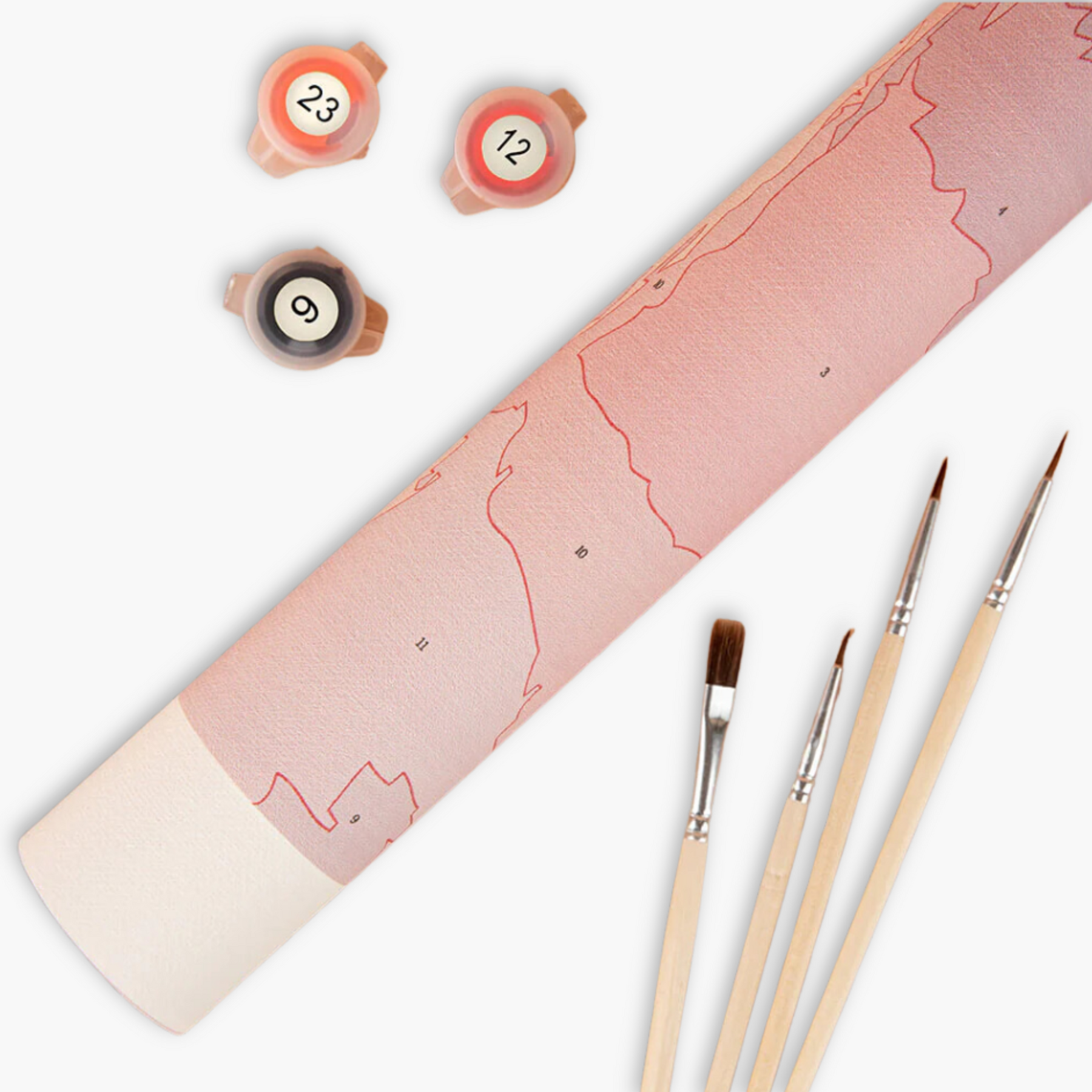 Malen nach Zahlen Paket Nahaufnahme 2