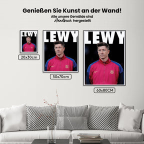 Måla efter siffror - Robert Lewandowski