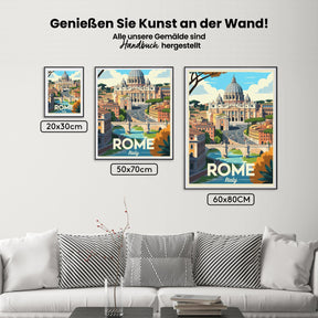 Måla efter siffror - Rom, Italien