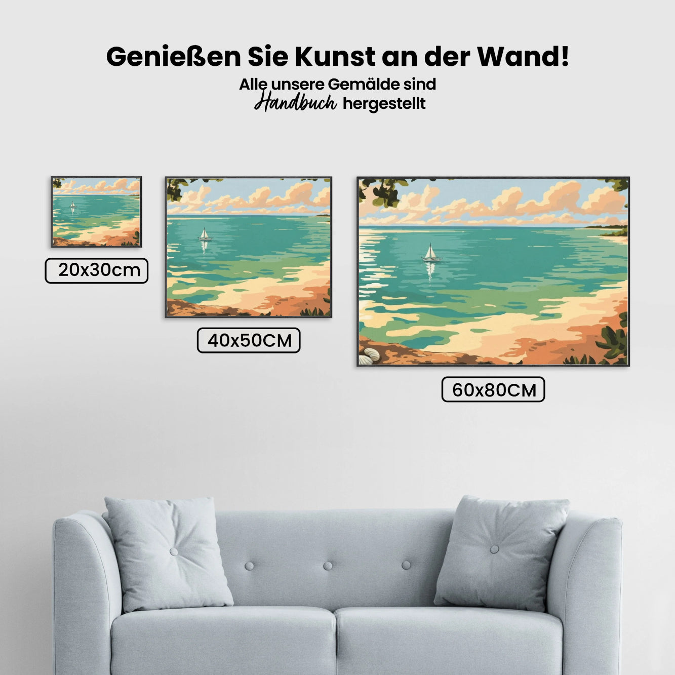 Måla efter siffror - Lugn horisont