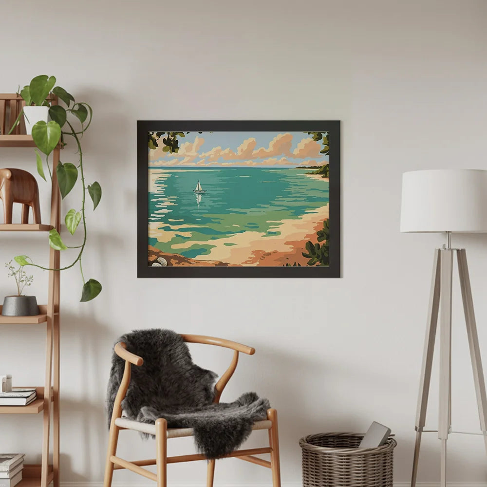 Måla efter siffror - Lugn horisont