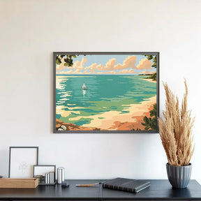 Måla efter siffror - Lugn horisont