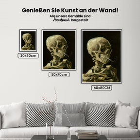 Malen nach Zahlen - Skelett-Rauchen