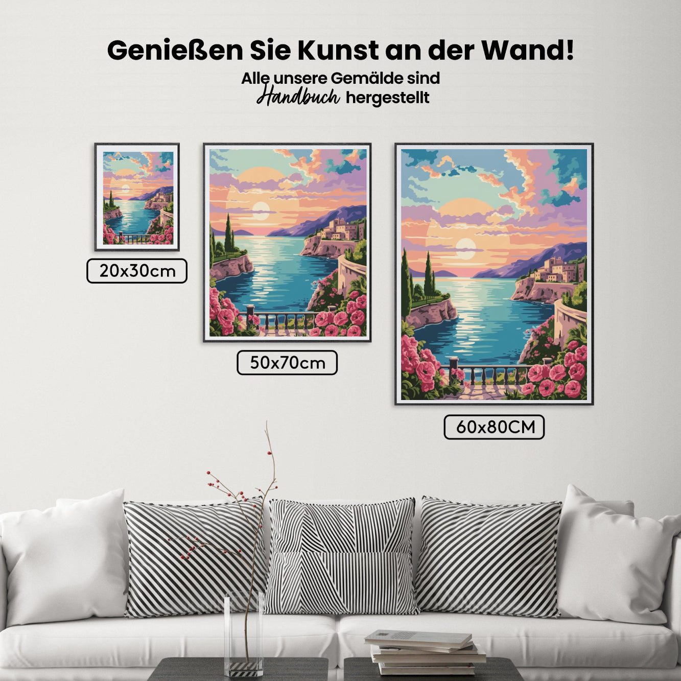 Måla efter siffror - Solnedgång över Provence