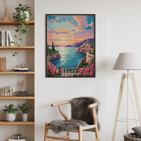 Måla efter siffror - Solnedgång över Provence