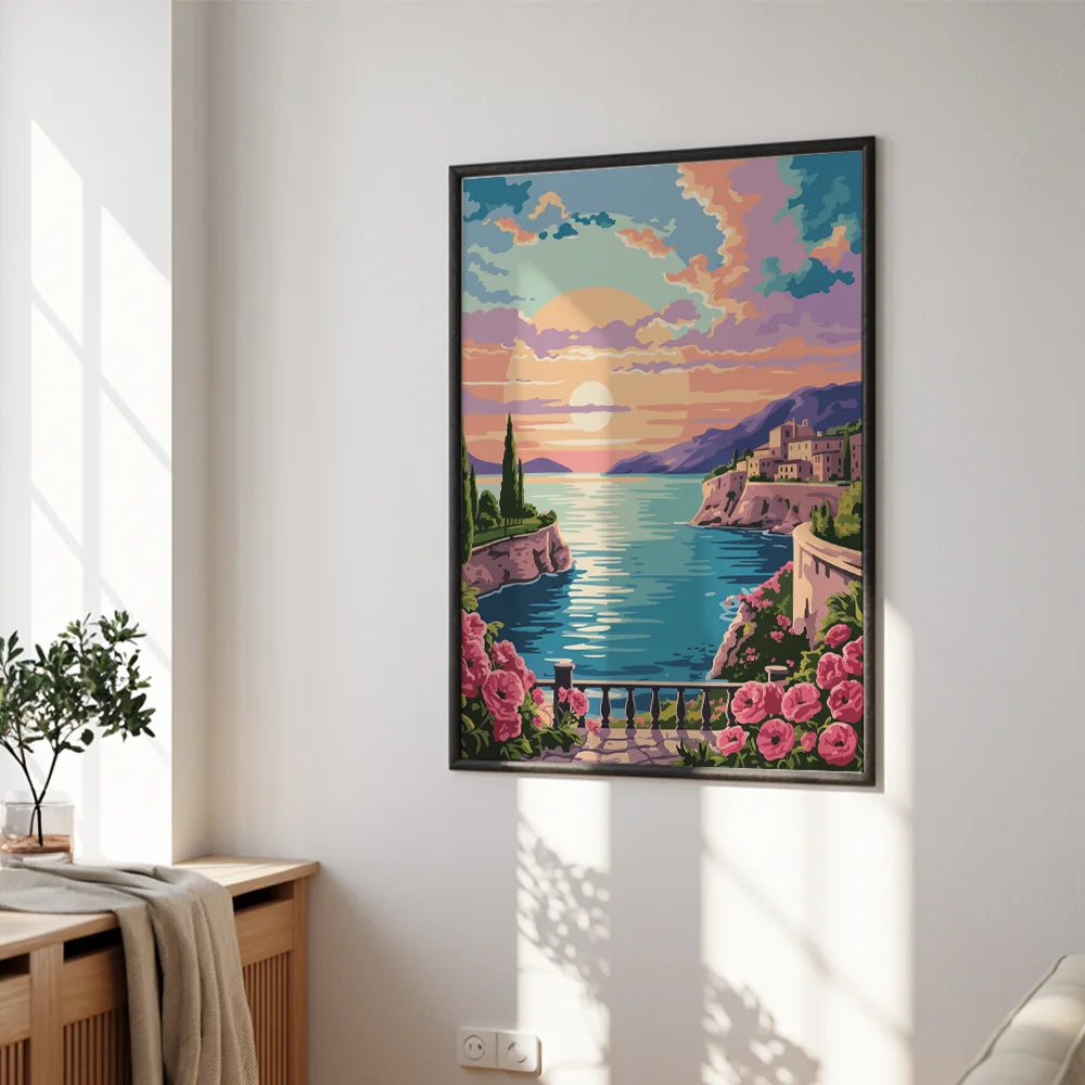 Måla efter siffror - Solnedgång över Provence