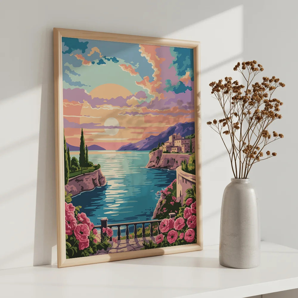 Måla efter siffror - Solnedgång över Provence