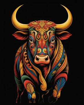 Måla efter siffror - Stjärntecken - Oxen