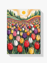 Malen nach Zahlen &#8211; Tulpenfelder