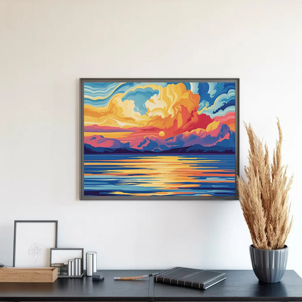 Måla efter siffror - Varmare horisont