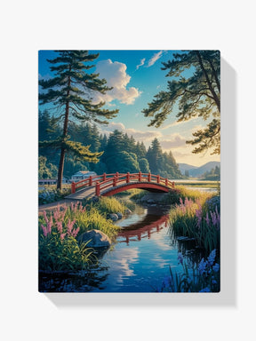 Måla efter siffror - Vindar över den röda bron