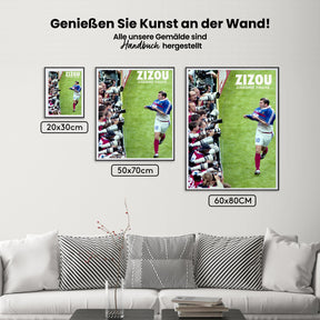Måla efter siffror - Zinedine Zidane