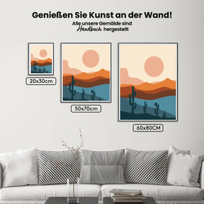 Malen nach Zahlen – Abstrakte Landschaft – 5